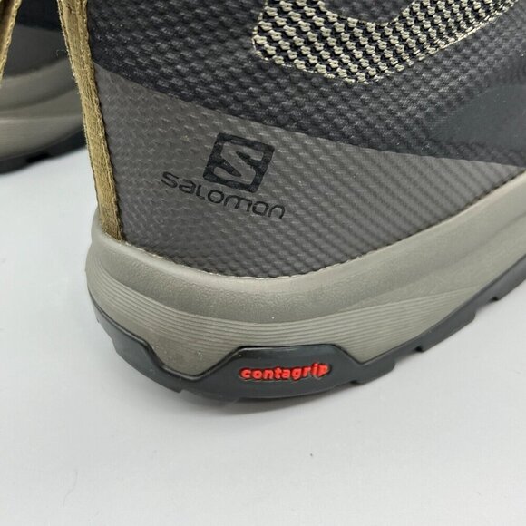 Salomon Mens Outline Mid GTX Hiking Boot 13 Gray Gore-tex Contragrip - Picture 10 of 12
